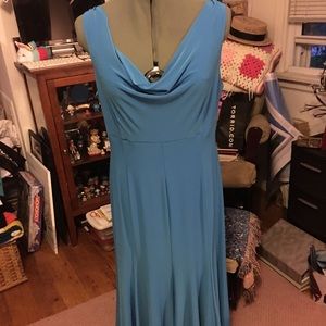 Evan-Picone Turquoise Flowy Dress Sz 10